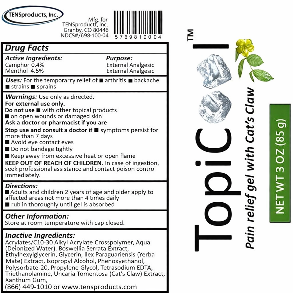 TopiCool Pain Relief Roll-On Gel (3 oz)